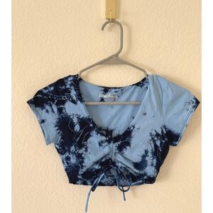 Rare Frankies Sofia Richie Bikinis Blue Tue Dye  bathing Suit Ryan Top Small